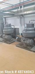 Used Alfa Laval UVPX-410-BGD-14-50 Desludger Disc Centrifuge | 9,000 LPH | 15 HP | SS Bowl | Olive Oil Service