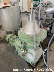 Used-GEA Westfalia Centrifuge; Model WSC20-01-506