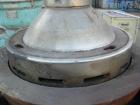 USED: Alfa-Laval AFPX-309-14B desludger centrifuge, 316 stainless steel, separator top feed. Driven by a 30 kw, 3/50 direct ...
