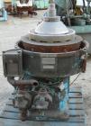 USED: Alfa-Laval AFPX-309-74B desludger centrifuge, 316 stainless steel, separator top feed. Driven by a 30 kw, 3/50/400/440...