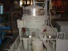 USED: Alfa-Laval AFPX-309B-74-60 desludger centrifuge, 316 SS,separator design, top feed, 15 hp 220/440/3/60, direct drive, skidmounted, controls.