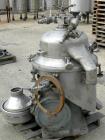 Used Alfa-Laval BRPX-207-19S-60 Desludger Centrifuge, 304 Stainless Steel. Purifier design, maximum bowl speed 6200 rpm, rated at 10 gpm. 7.5 hp motor, 440/3/60/1760 rpm.