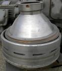 Used Alfa-Laval BRPX-207-19S-60 Desludger Centrifuge, 304 Stainless Steel. Purifier design, maximum bowl speed 6200 rpm, rated at 10 gpm. 7.5 hp motor, 440/3/60/1760 rpm.