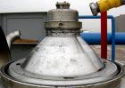 USED: Alfa Laval BRPX-313 desludger disc centrifuge, model BRPX-313X6D-75-6014267-6, 329 stainless steel construction on product contact areas. Separator design, light phase centripetal pump liquid d...