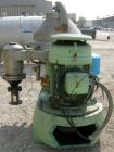 Used Alfa Laval BRPX-417-SFV-31CCL desludger disc centrifuge, 316 stainless steel construction on product contact areas. max bowl speed 3980 rpm. Clarifier design, centripetal pump liquid discharge, ...