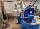 Used- Alfa Laval Desludger Disc Automatic Centrifuge, Model BRPX-417. Stainless steel construction (product contact areas). ...