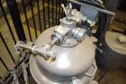 Used Alfa Laval Desludger Disc Centrifuge, Model BRPX207-SGV-34. 316 Stainless steel on product contact areas, clarifier design. Water harness, 7.5 hp motor, sludge tank, and control panel. Mounted o...