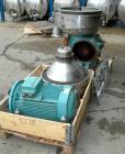 USED: Alfa Laval BRPX-213-SFV-34C desludger disc centrifuge. 316/329 stainless steel construction on product contact areas, clarifier design. Max bowl speed 1420-1500 rpm. Direct driven by an 18.5 kw...