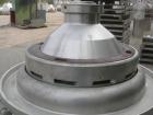 USED: Alfa Laval BRPX-309-34S Desludger Disc Centrifuge. Material of construction is 316 stainless steel, clarifier design, top feeding. Direct driven with 16.5 hp (11 kw) 3/50/220/380 volt, 1455 rpm...