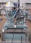 Used Alfa Laval BTPX-205-SGD-35-60 Desludger Disc Centrifuge, 2205 stainless steel bowl, 316 stainless steel top cover. Clarifier design, centripeal pump liquid discharge, 7.5 hp drive motor, 3/60/20...