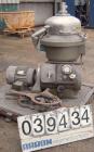 Used Alfa Laval CAFPX-207-XGV-19-60 Disc Centrifuge, 316 Stainless Steel. Light phase pump discharge, heavy phase overflow, outer rising channel. Driven by a 10 HP, 3/60/230/460 Volt, 1750 RPM Motor.