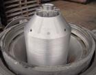 Used Alfa Laval CAFPX-207-XGV-19-60 Disc Centrifuge, 316 Stainless Steel. Light phase pump discharge, heavy phase overflow, outer rising channel. Driven by a 10 HP, 3/60/230/460 Volt, 1750 RPM Motor.