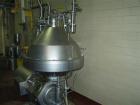 Used-Alfa Laval HMRPX-518-HGV-74-50 Desludger Disc Centrifuge. Stainless steel construction (product contact areas), max bow...