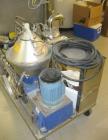 Used Alfa Laval LAPX-404-SGP-31G Desludger Disc Centrifuge. Stainless steel construction (product contact areas), max bowl speed 9300 rpm, clarifier deign (liquid/solids separation), centripetal pump...