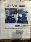 Used Alfa Laval MOPX 207SGT-24 Desludger Disc Centrifuge – EX Rated