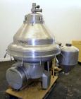 Used Alfa Laval MRPX318TGV-74C/4260-2 centrifuge. 329 Stainless steel construction on product contact areas, direct drive configuration, 30 kw drive motor, 380/3/50. Incl. sludge tank.