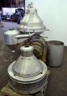 Used Alfa Laval MRPX318TGV-74C/4260-2 centrifuge. 329 Stainless steel construction on product contact areas, direct drive configuration, 30 kw drive motor, 380/3/50. Incl. sludge tank.