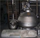 Used-Alfa Laval PX-90 Desludging Disc Centrifuge, stainless steel construction (product contact areas), max bowl speed 4250 ...
