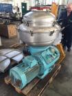 Used Alfa Laval SRPX 610-HGD-14-CGH-50 Desludger Disc Centrifuge. 316 Stainless steel construction (product contact areas), separator design liquid/liquid/solids, bottom feed design, flange drive mot...