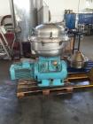 Used Alfa Laval SRPX 610-HGD-14-CGH-50 Desludger Disc Centrifuge. 316 Stainless steel construction (product contact areas), separator design liquid/liquid/solids, bottom feed design, flange drive mot...