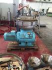 Used Alfa Laval SRPX 610-HGD-14-CGH-50 Desludger Disc Centrifuge. 316 Stainless steel construction (product contact areas), separator design liquid/liquid/solids, bottom feed design, flange drive mot...