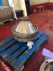 Used Alfa Laval SRPX 610-HGD-14-CGH-50 Desludger Disc Centrifuge. 316 Stainless steel construction (product contact areas), separator design liquid/liquid/solids, bottom feed design, flange drive mot...