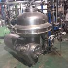 Used Alfa Laval SRPX-417 HGV-14CH Desludger Disc Centrifuge. 316 Stainless steel construction (product contact areas), separator design liquid/liquid/solids. Bottom feed design, flange drive motor, 1...