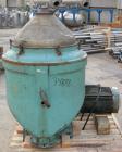 USED: Alfa-Laval WSPX-213-TGT-74G desludger centrifuge, 316 stainless steel. 3 phase separator, deep cover design. Driven by a 15 kw direct drive, 3/50/415 volt, 1450 rpm motor. Missing top piping. B...