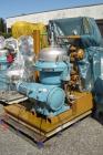 USED: Alfa Laval WSPX-207-TGP-74-50 desludger disc centrifuge. 316 stainless steel construction. Concentrator design. 1500 rpm by a 7.5 kw/11.25 hp, 500 volt/50 cycle/3 ph direct driven motor. Mounte...