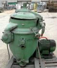USED: Delaval MAPX-309-BGT-79-60 guardian purifier disc centrifuge. Stainless steel/bronze bowl assembly. Max bowl speed 6520 rpm. Concentrator design, hinged aluminum top cover, sight glass, shelf m...