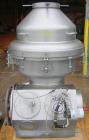 USED: Delaval continuous milk separator, model HMRPX-S314. 316 stainless steel product contact areas. Max bowl speed approximately 5000 rpm. Separator bowl design. Includes sludge tank and panel. Req...