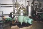 USED:Westfalia CSA160-47-076 disc bowl, polishing clarifier design.Bowl speed 6800 rpm (max), direct drive motor 22 kw (30 hp) 3/50/420volt. 316SS parts, control panel.