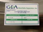 Used- Westfalia CSC-20-06-476 Desluger Disc Centrifuge