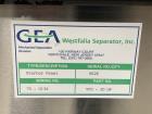 Used- Westfalia CSC-20-06-476 Desluger Disc Centrifuge