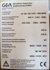Used Westfalia Desludger Disc Centrifuge, Model GSE-200-06-777