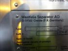Used Westfalia MSA-100-01-076 Desludger Disc Centrifuge