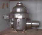 USED: Westfalia separator model MSA 100, CIP. Including 35 hp motor, controls, base plate, blow down can, water harness. 27,500 pounds per hour separation; 40,000 pounds per hour standardization.