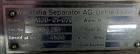 Used Westfalia MSA-120-01-076 Disc Centrifuge