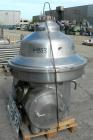 USED: Westfalia MSA-120-01-0076 desludger disc centrifuge. 316 stainless steel construction. Max bowl speed 4500 rpm, separator design, direct drive, 22 kw Loher A180LA-4XP drive motor 380/3/50, (1) ...