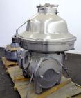 Used Stainless Steel Westfalia Desludger Disc Centrifuge, MSA-120-47-076