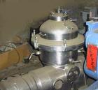 USED: Westfalia MSA-20-06-076 desludger disc centrifuge. Stainlesssteel construction on product contact areas, max bowl speed 5850 rpm,clarifier design, centripetal pump liquid discharge, direct driv...