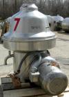 USED: Westfalia MSB200-01-076 desludger disc centrifuge. 316 stainless steel construction on product contact areas. Max bowl speed 4700 rpm, separator design, light phase and heavy phase centripetal ...