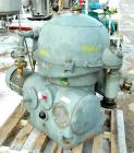 USED: Westfalia model OSA-20-03-066 oil purifier disc centrifuge. Max bowl speed 7510 rpm. Direct drive configuration 11 kw (14 hp), 3/50/500 volt, 1460 rpm drive motor. Built 1981.