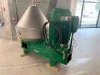 Used GEA Westfalia Profi 400/GSE 400 Desludger Disc Centrifuge. 316 Stainless steel construction (product contact areas). Clarifier design (liquid/solids separation), centripetal pump liquid discharg...