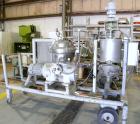Used Westfalia SA-14-06-076 Desludger Disc Centrifuge, 316 stainless steel construction on product contact areas. Maximum bowl speed 7560 rpm, clarifier design (liquid/solids), centripetal pump liqui...