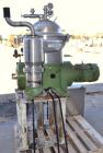 Used Westfalia SA-14-06-076 Desludger Disc Centrifuge, 329 Stainless steel construction on product contact areas. Maximum bowl speed 7560 rpm, clarifier design (liquid/solids separation), centripetal...