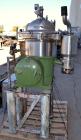 Used Westfalia SA-14-06-076 Desludger Disc Centrifuge, 329 Stainless steel construction on product contact areas. Maximum bowl speed 7560 rpm, clarifier design (liquid/solids separation), centripetal...