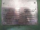 Used Westfalia SA 19-47-076 Desludger Disc Centrifuge. 316 Stainless steel (product contact areas), maximum bowl speed 8150 rpm. Hermetic clarifier design, drive motor (50 hz). Control panel. Mounted...