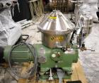 Used- Stainless Steel Westfalia Desludger Disc Centrifuge, SA-19-06-076 