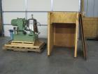 Used Westfalia SA-1-01-175 Desludger Disc Centrifuge.  Stainless steel construction (product contact areas), separator design (liquid/liquid/solids) separation, light and heavy phase centripetal pump...